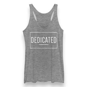 CHIN UP APPAREL Dedicated Racerback Tank Top in Gray Size Medium NEW